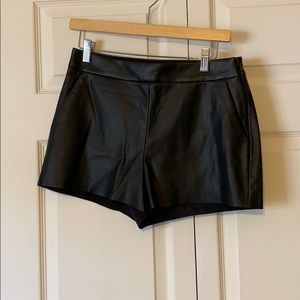 Express high rise minus the leather shorts Size 6